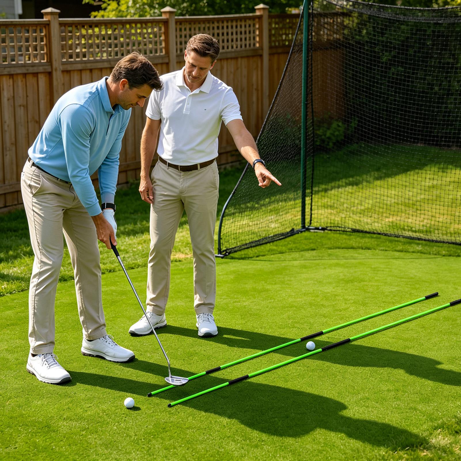 Golf Equipment For Beginners - Тренажер для коррекции плоскости свинга в
